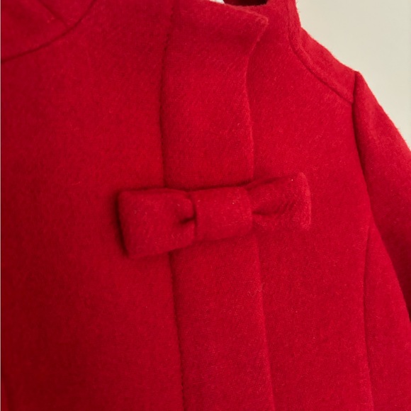 J Crew Crewcuts Red Wool Coat 3T - Picture 3 of 7